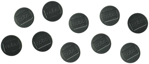 Magneet Nobo 32mm zwart 10 stuks 10 Stuk-2