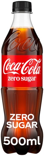 Frisdrank Coca Cola zero petfles 500ml 500 Milliliter