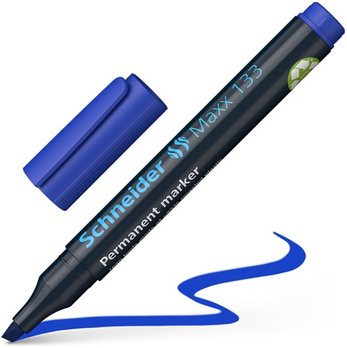 Permanent marker Schneider Maxx 133  1-4mm blauw 1 Stuk-3