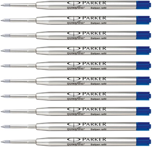 Balpenvulling Parker Quinkflow M 10st blauw 10 Stuk-3
