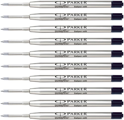 Balpenvulling Parker Quinkflow M 10st zwart 10 Stuk-3