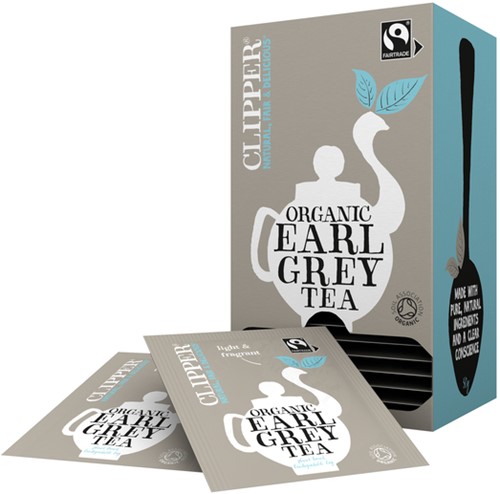 Thee Clipper earl grey bio 25 zakjes 25 Zak