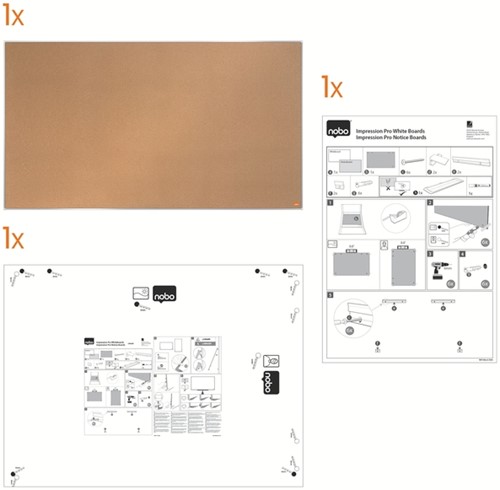 Prikbord Nobo Impression Pro wide 50x89cm kurk 1 Stuk-2