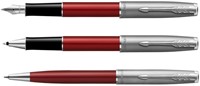Rollerpen Parker Sonnet Sand Blasted mtl Red  F 1 Stuk-3