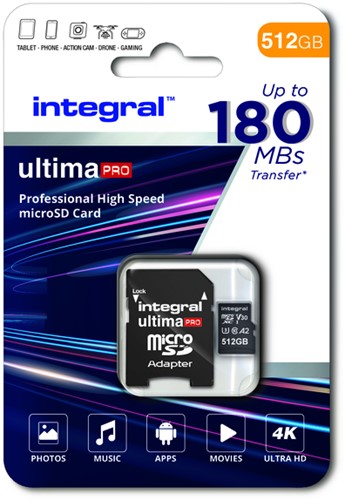 Geheugenkaart Integral microSDXC 512GB 1 Stuk-2