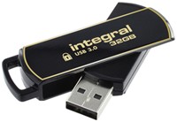 USB stick 3.0 Integral Secure 360 USB-A 32GB zw 1 Stuk