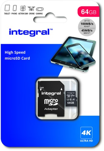 Geheugenkaart Integral microSDXC 64GB 1 Stuk-2