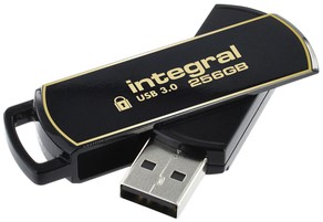 USB stick 3.0 Integral Secure 360 USB-A 256GB zw 1 Stuk