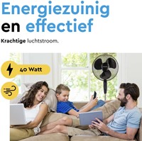 Statiefventilator BRASQ met remote 40cm zwart 1 Stuk-7