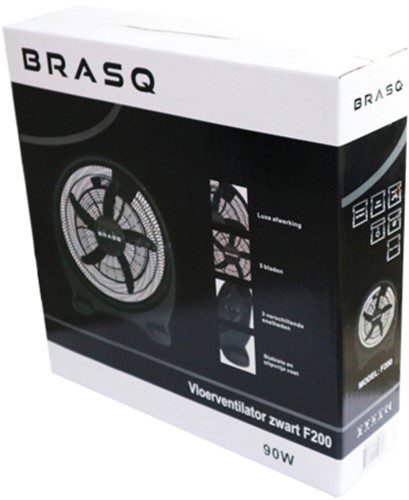 Vloerventilator BRASQ 50cm zwart 1 Stuk-2