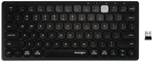 Toetsenbord Kensington dual drdls compact zwart 1 Stuk-1