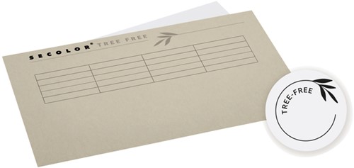 Vouwmap Djois Tree-Free folio gelijk 226gr bruin 1 Stuk