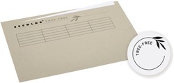 Vouwmap Djois Tree-Free folio ongelijk 226gr beige 1 Stuk