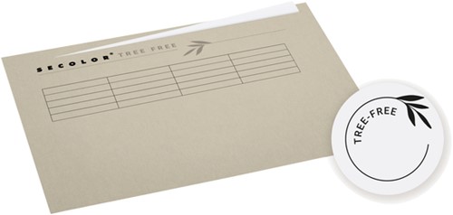 Vouwmap Djois Tree-Free folio ongelijk 226gr beige 1 Stuk