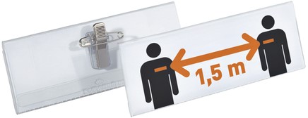 Badge Durable met combiklem 40x105mm 14 Stuk