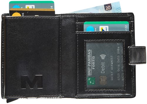 Kaarthouder Mav All Black super compact RFID zw 1 Doos-2