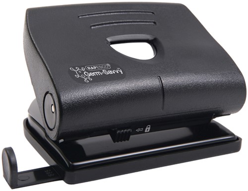 Perforator Rapesco Germ-Savvy 820-P 2gaats zwart 1 Stuk