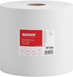 Poetspapier Katrin Industrial extra groot wit 2 Rol