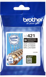 Inktcartridge Brother LC-421BK zwart 1 Stuk