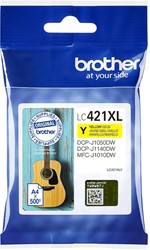 Inktcartridge Brother LC-421XLY geel 1 Stuk