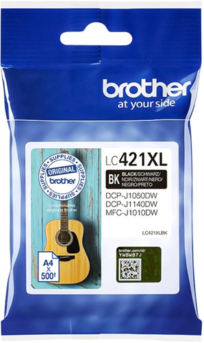 Inktcartridge Brother LC-421XLBK zwart 1 Stuk