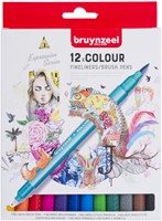 Duotip Bruynzeel Expression fineliner-brushpen 12x 6 Stuk