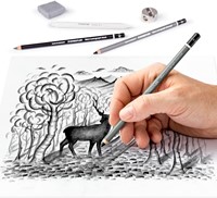 Houtskoolpotloodset  Staedtler 12dlg 12 Stuk-1