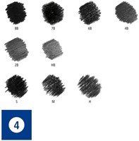 Houtskoolpotloodset  Staedtler 12dlg 12 Stuk-2