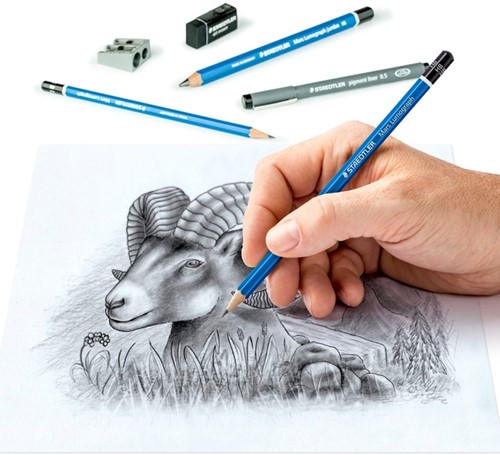 Potlood Staedtler schetsset 12dlg 12 Stuk-2