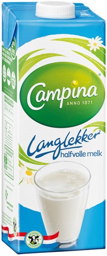 Campina LangLekker Halfvolle Melk pak 1ltr 1 Liter-2