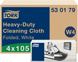 Reinigingsdoek Tork W4 gevouwen wit 530179 4 pak