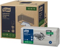 Reinigingsdoek Tork W4 Industrial gevouwen grijs 4 pak-2