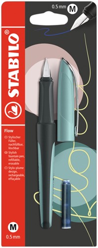 Vulpen STABILO Flow M pastel turquoise 1 Blister