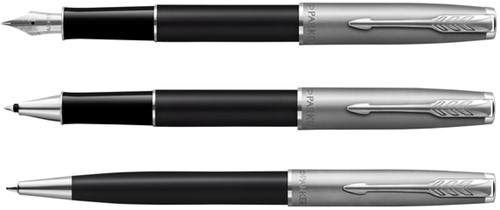 Vulpen Parker Sonnet Essential CT F mat lak zwart 1 Stuk-3