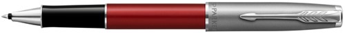 Rollerpen Parker Sonnet Sand Blasted mtl Red  F 1 Stuk