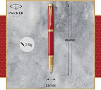 Rollerpen Parker IM Premium GT F dieprood 1 Stuk-4