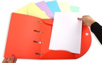 Smartfolder geperforeerde opbergmappen A4 ass 6st 6 Stuk-2