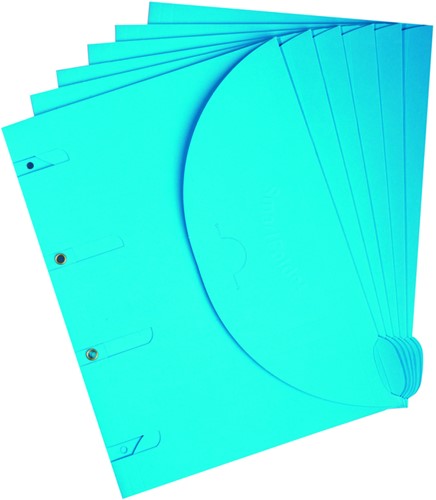 Smartfolder geperforeerde opbergmappen A4 bl 6st 6 Stuk