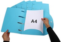 Smartfolder geperforeerde opbergmappen A4 bl 6st 6 Stuk-2