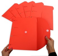Smartfolder geperforeerde opbergmappen A4 rd 6st 6 Stuk-2
