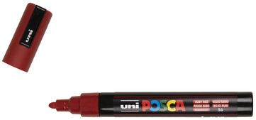 Paintmarker Uni POSCA PC5M M robijnrood 1 Stuk-2