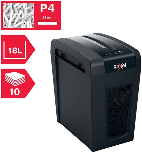 Papiervernietiger Rexel Secure X10-SL 4x40mm 1 Stuk-17