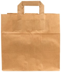 Tas IEZZY kraft papier 26x17x25cm bruin 250 stuks 250 Stuk