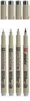 Fineliner Sakura Pigma Micron lichtgrijs 4 maten 4 Stuk-3
