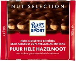 Ritter Sport Puur Hele Hazelnoot tablet 100gr 100 Gram