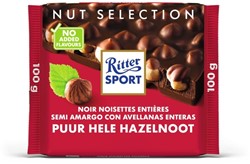 Ritter Sport Puur Hele Hazelnoot tablet 100gr 100 Gram