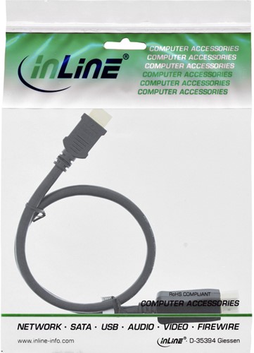 KABEL INLINE DISPLAYPT HDMI 4K M/M 2 M ZWART 1 Stuk-2