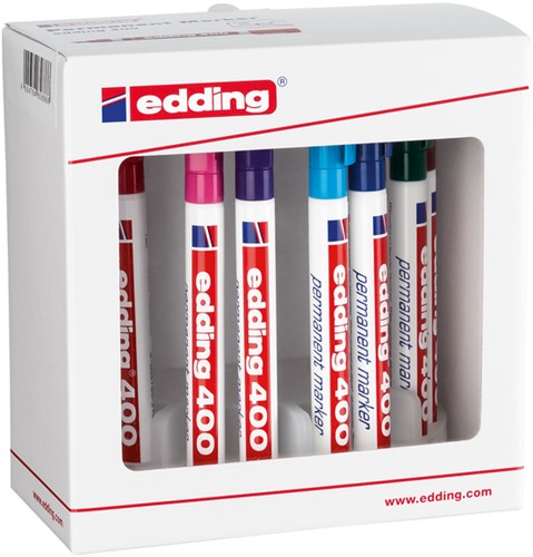 Viltstift edding 400 rond 1mm assorti 10 Set