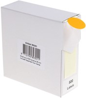 Etiket Rillprint 25mm op rol fluor oranje 500st 500 etiket-2