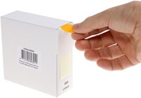 Etiket Rillprint 25mm op rol fluor oranje 500st 500 etiket-3